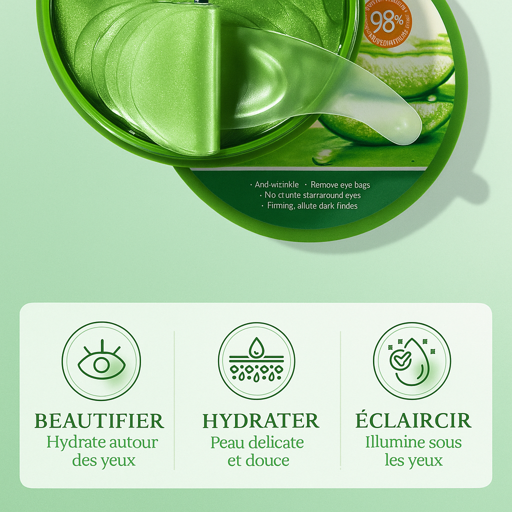 Lumière Verte – Patchs Décongestionnants Aloe Vera